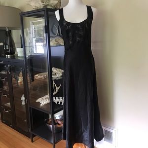 Vintage y2k satin goth slip dress